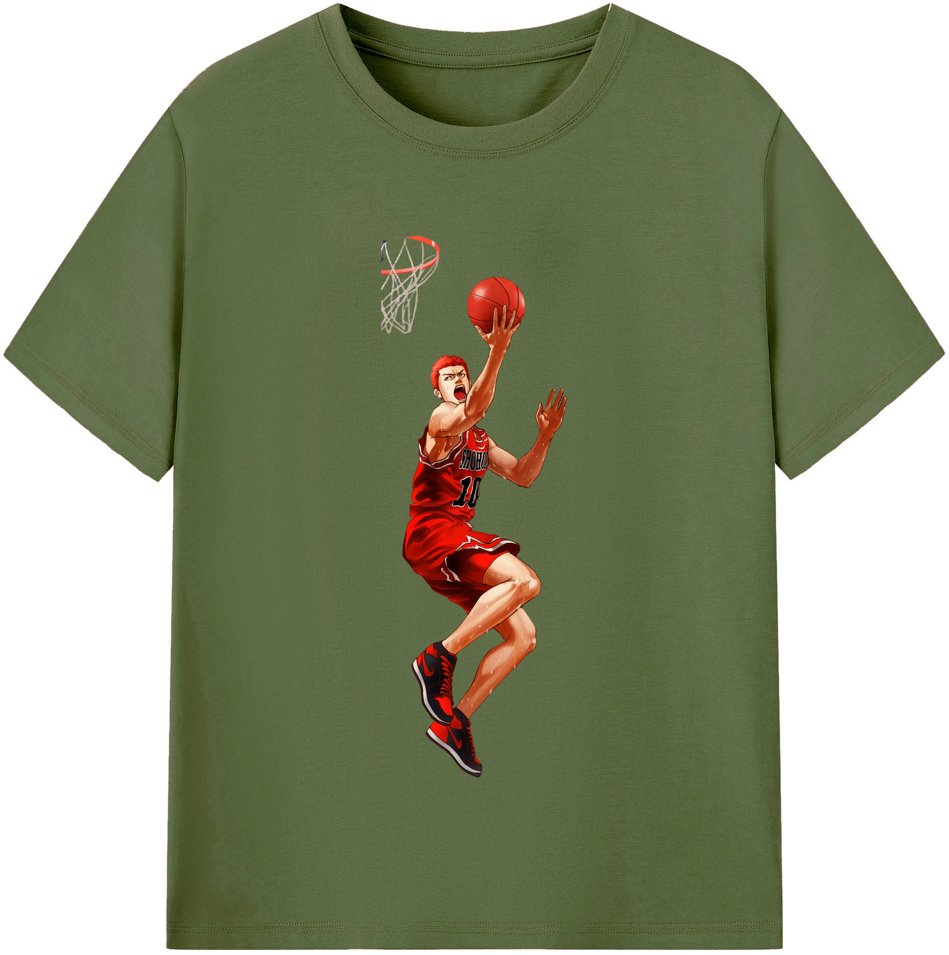 （画像用） SLAM DUNK／スラムダンク 綿100％半袖Tシャツ（フロントプリント）